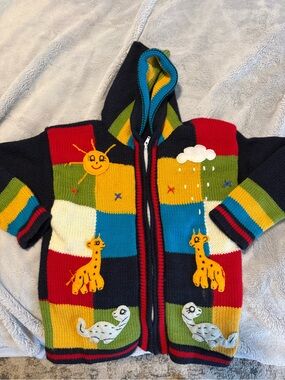 Authentic Peruvian kids sweater size M